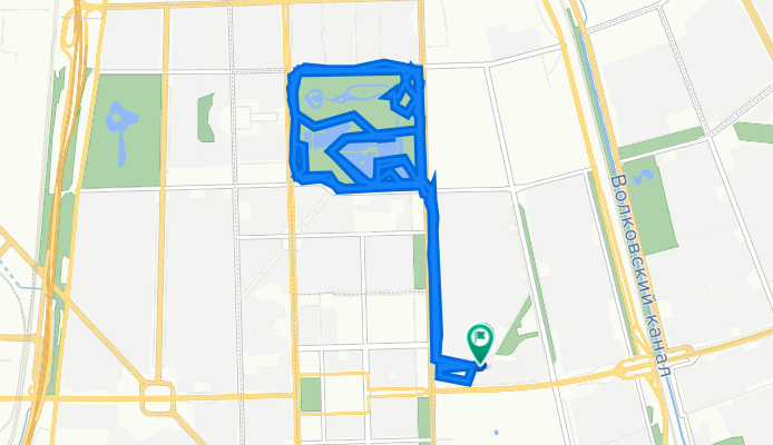 От проспект Юрия Гагарина 28 корпус 8, Санкт-Петербург до проспект Юрия Гагарина 28 корпус 8, Санкт-Петербург