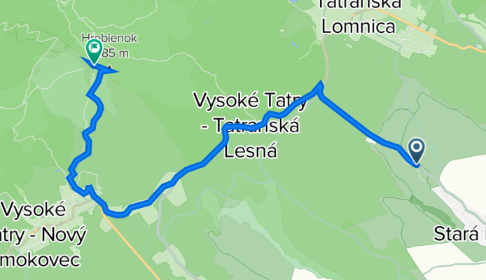 3102, Stará Lesná to High Tatras, Vysoké Tatry