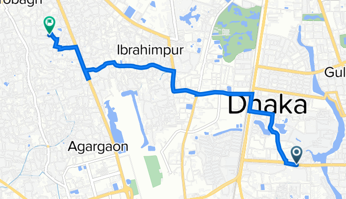 Bir Uttam AK Khandakar Road 76, Dhaka to Addorsso Road 887, Dhaka