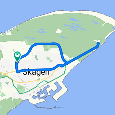 10 km. rundstrækning Bøjlevejen-Grenen-Skagavej-Buttervej