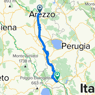 Arezzo to Orvieto