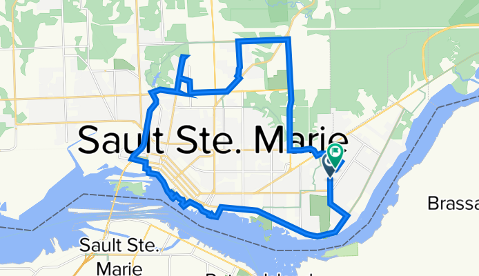 429 Boundary Rd, Sault Ste. Marie to 50 Eastern Ave, Sault Ste. Marie