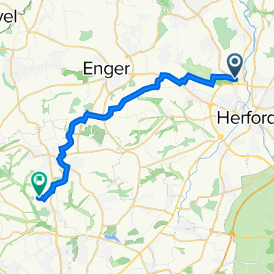 Bünder Straße 14, Herford nach Homannsweg 61, Bielefeld