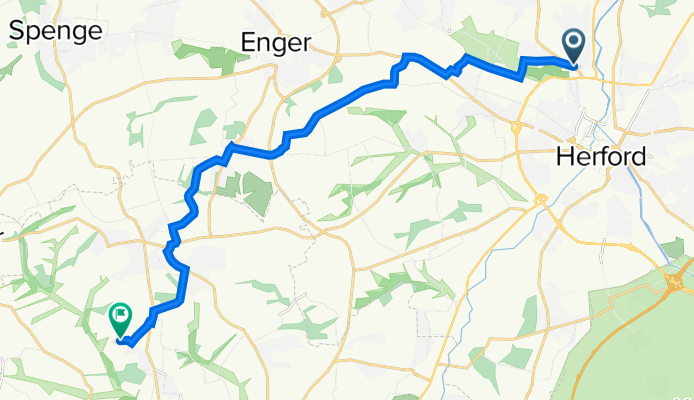 Bünder Straße 14, Herford nach Homannsweg 61, Bielefeld