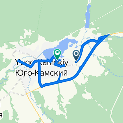 От Советская улица 229, Юго-Камский до Больничная улица 7, Юго-Камский
