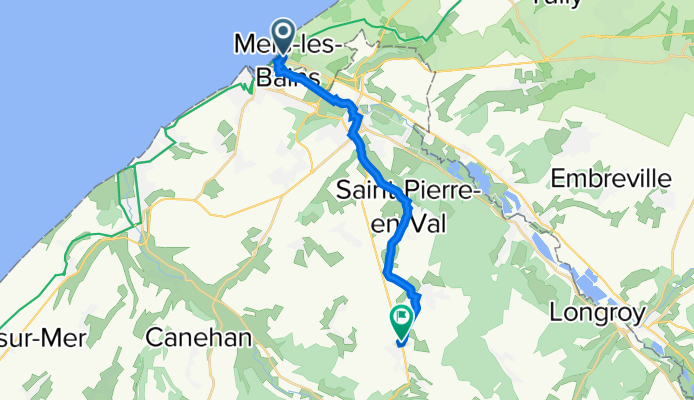 43 Rue Marcel Holleville, Mers-les-Bains naar 89 Rue René Delcourt, Le Mesnil-Réaume