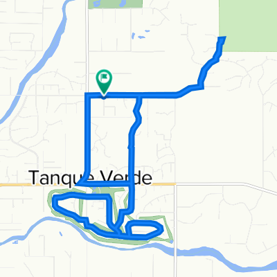 12040 E Fort Lowell Rd, Tucson to 3132–3198 N Amethyst Ln, Tucson