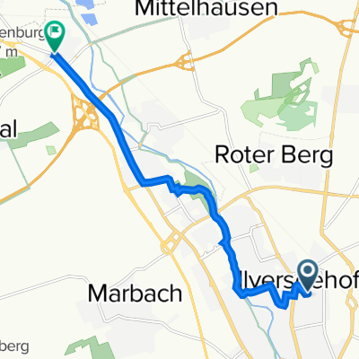 Lagerstraße 12, Erfurt nach Sondershäuser Straße 111, Erfurt