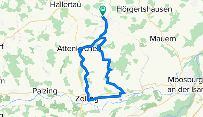 Runde Nandlstadt, Haag, Zolling nach Nandlstadt