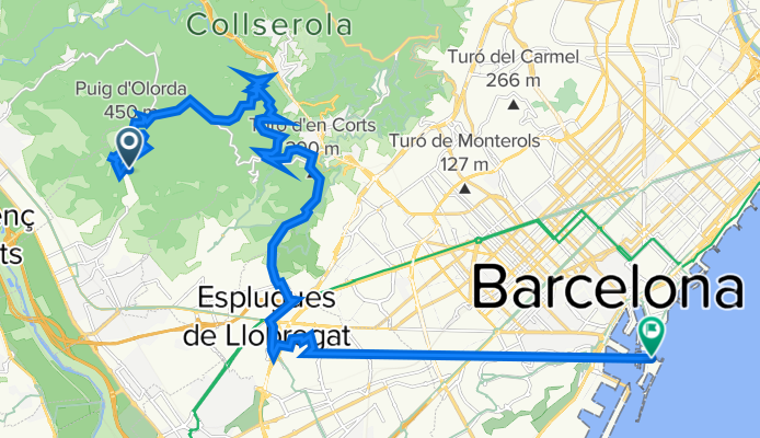 Carretera del Sanson, Sant Feliu de Llobregat do Passeig del Mare Nostrum 93, Barcelona