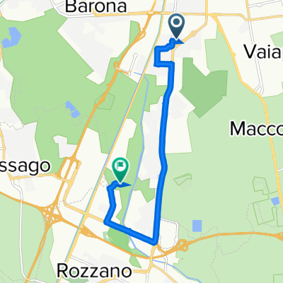 Da Via Giorgio Savoia 3, Milano a Via Rozzano 1