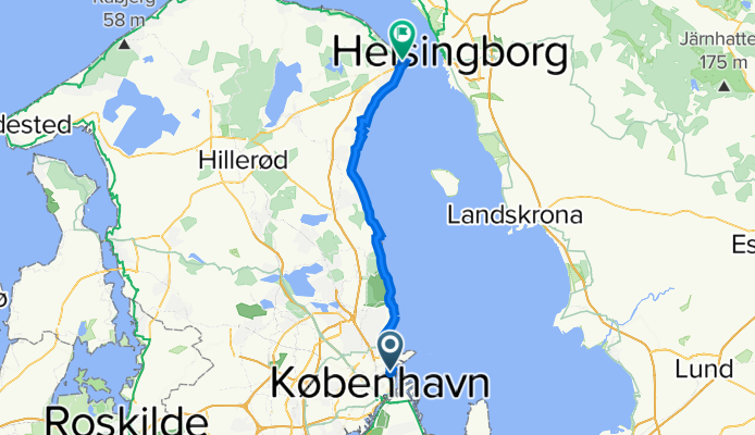 Strandboulevarden, Kopenhagen nach Sankt Olai Gade 47, Helsingør