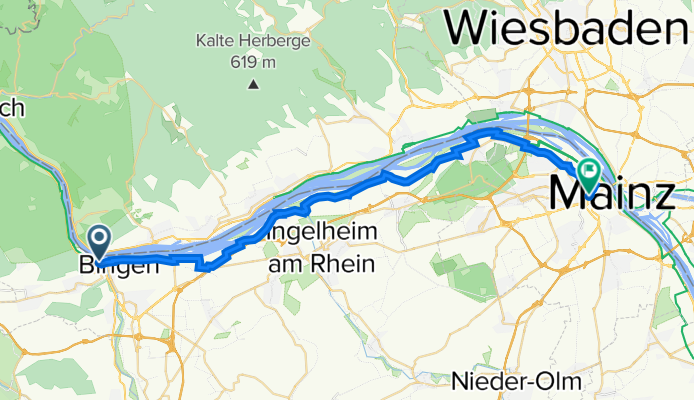 Bingen Hbf - Mainz Hbf
