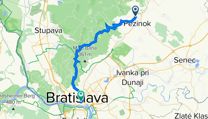 Svätoplukova 2753/25, Pezinok až Lazaretská 2429/20, Bratislava