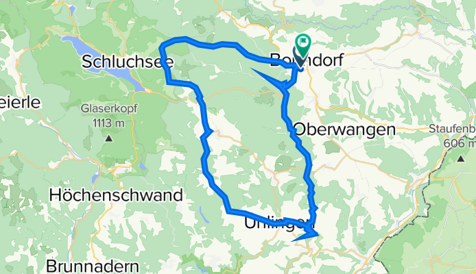 Ob dem Tal 19, Bonndorf im Schwarzwald nach Martinstraße 35A, Bonndorf im Schwarzwald