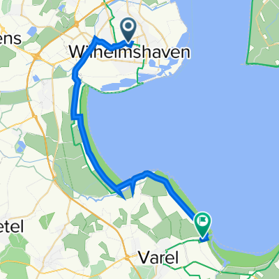 Papingastraße 33, Wilhelmshaven nach Varel