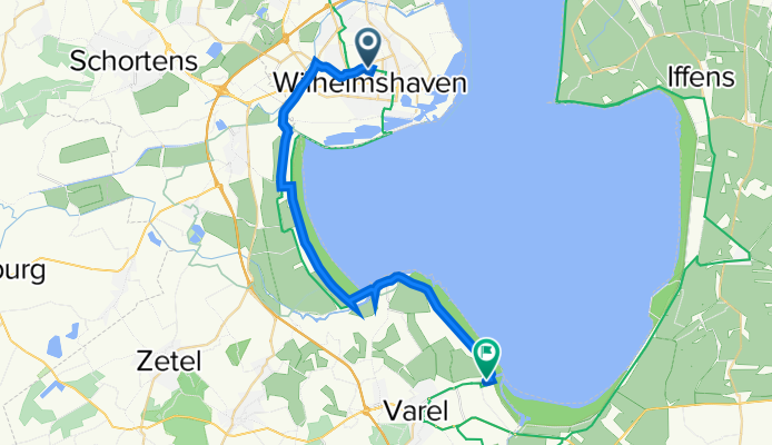 Papingastraße 33, Wilhelmshaven nach Varel