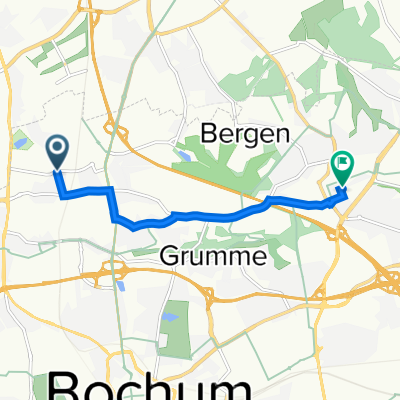 Bleckstraße 29A, Bochum nach Zunftwiese 8, Bochum