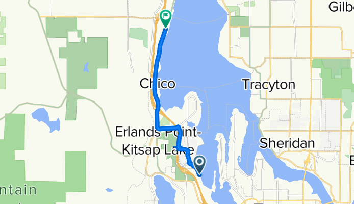 Jackson Park, Bremerton to 7592 Chico Way NW, Silverdale