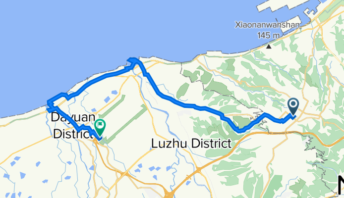 Wenhua 2nd Road Section 1 392號11, Linkou District to 3678+8Q, Dayuan District