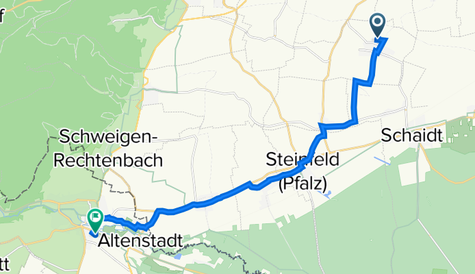 Dierbach nach 14 Avenue de la Gare, Wissembourg