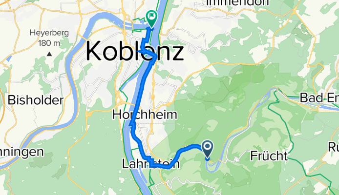 B260, Lahnstein naar Ludwigmuseum