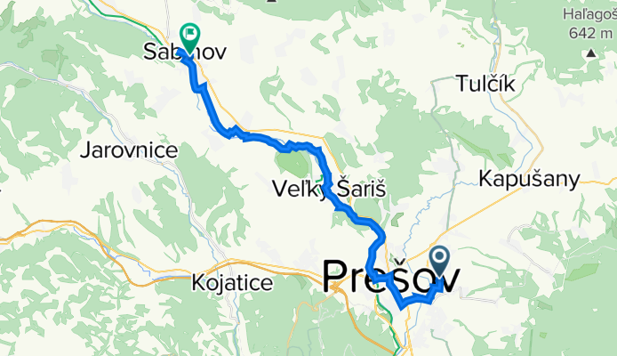 Sibírska 31, Prešov do Matice slovenskej 605