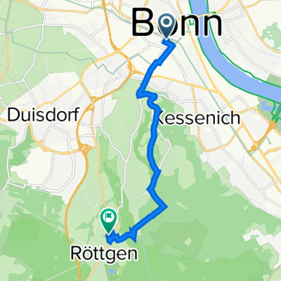 Quantiusstraße 23, Bonn nach Kurfürstenplatz 26, Bonn