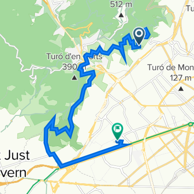 Carretera de les Aigües, Barcelona a Les Corts, Barcelona