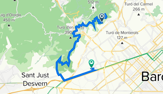 Carretera de les Aigües, Barcelona a Les Corts, Barcelona