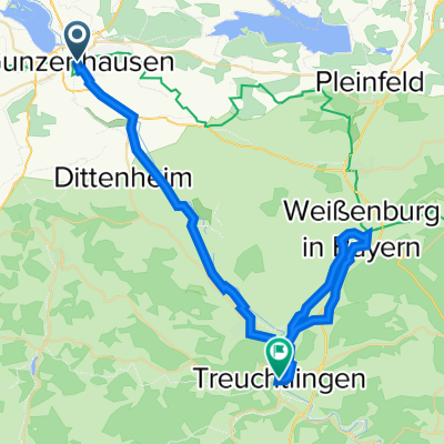 6.a) Treuchtlingen, Weißenburg túra