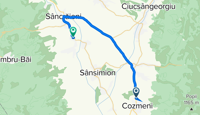 E578, Cozmeni - DJ123A 36, Sântimbru