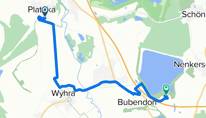 An der Petergrube 3, Borna nach Am Harthsee 15, Frohburg