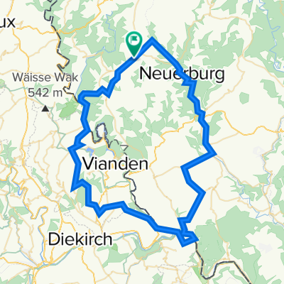 Mooie fietsroute (rondrit) vanuit Karlshausen langs Vianden