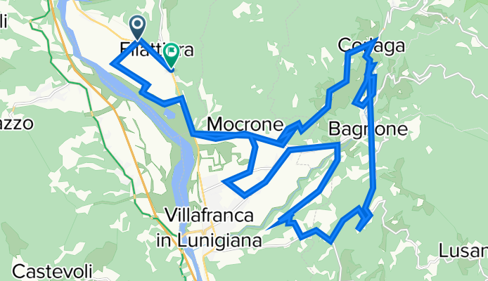 da Filattiera a  Filattiera giro ( Lunigiana bike )