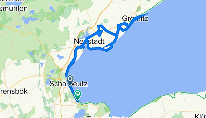 Strandallee, Scharbeutz nach Poststraße 34, Timmendorfer Strand