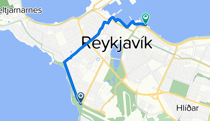 Sólarleið, Reykjavík to Mánaleið, Reykjavík