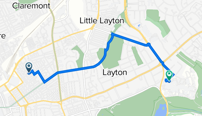 27 Fisher St, Blackpool to Blackpool Victoria Hospital, Whinpark Ave, Blackpool