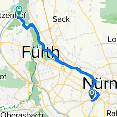 Heinrichstraße 2, Nürnberg nach Melli-Beese-Straße 19, Fürth
