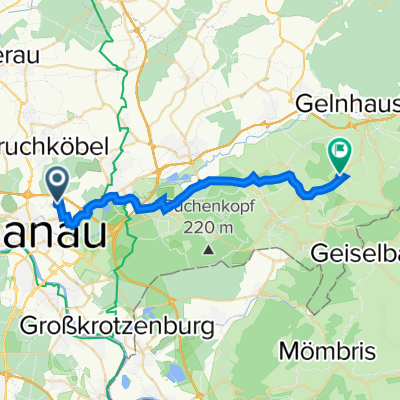 Moselstraße 27, Hanau nach Zum Wäldchen 22A, Linsengericht