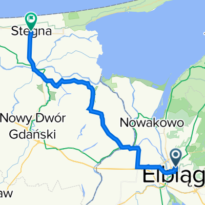 Nowowiejska 4, Elbląg do Lipowa 7, Stegna