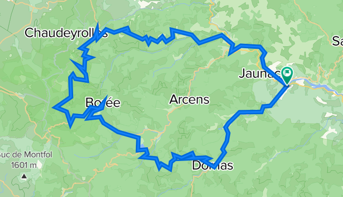 Le cheylard vers le mezenc et retour
