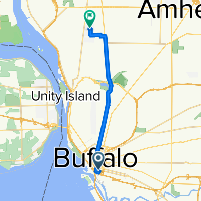 1 Seneca St, Buffalo to 324 Kinsey Ave, Kenmore