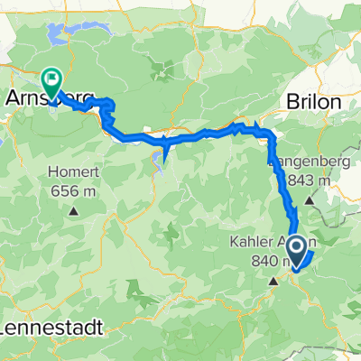 Am Kurpark 2, Winterberg nach Alter Markt 9, Arnsberg