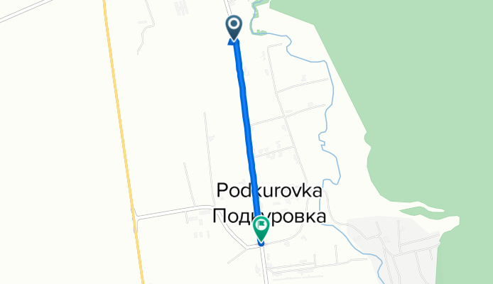 От Центральная улица до Центральная улица 67, Подкуровка