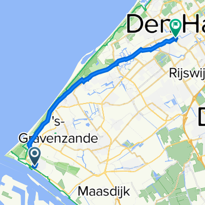 Prins Hendrikstraat 208B, Hoek van Holland nach Vaillantlaan 18t, Den Haag