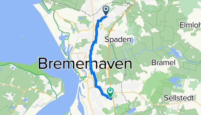 Mecklenburger Weg 106, Bremerhaven nach Am Grollhamm 12A, Bremerhaven