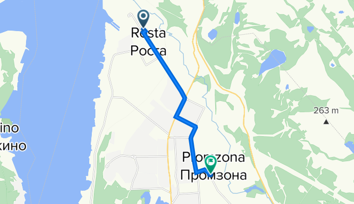 От улица Лобова 48, Мурманск до улица Домостроительная 6, Мурманск