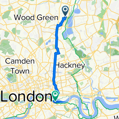 122 Shelbourne Road, London to 31 Pyramid Building, Queen Elizabeth St, London