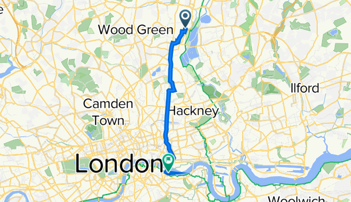 122 Shelbourne Road, London to 31 Pyramid Building, Queen Elizabeth St, London